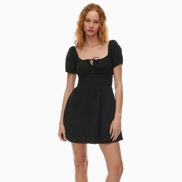 Little Moon Aritzia NWT Black Mini Dress Size S/P - Picture 1 of 6